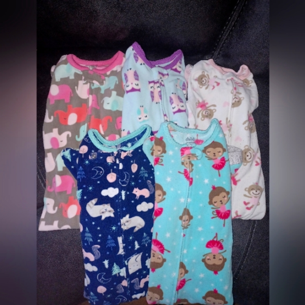10 Sets Carter's Fleece Footie Pajamas